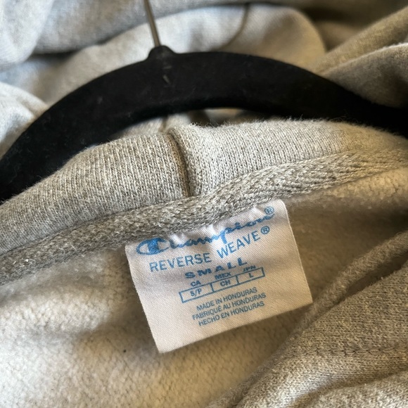 S Champion Reverse Weave Hoodie - Grey - Picture 2 of 3